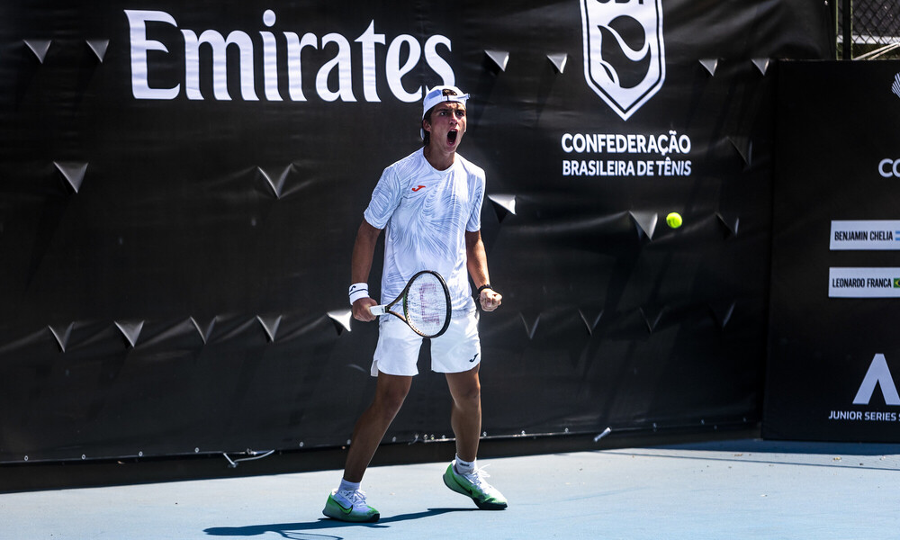 Leonardo Storck vibra com vitória e Nauhany Silva em ação (Crédito Peter WredeCOSAT), Australian Open Junior