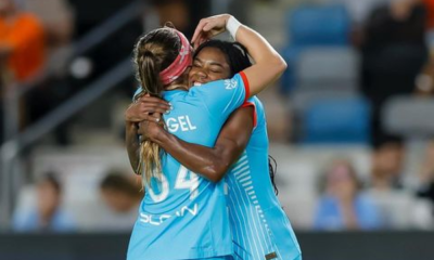 Ludmila comemora gol pelo Chicago Red Stars na NWSL