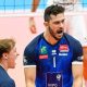 Pedro Frances comemora em jogo do Hypo Tirol na Champions League de vôlei masculino, arthur nath