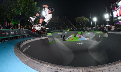 Na imagem, Luigi Cini executando uma de suas manobras no Park.