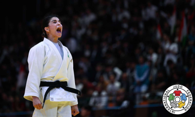 Bianca Reis comemora vitória no Mundial Júnior de judô