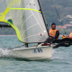 Atletas da classe 49er na Copa Brasil de vela