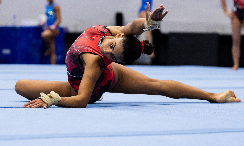 Gabriela Bouças levou a medalha de ouro no individual geral e com a equipe do Flamengo