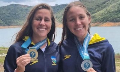 Viviane Jungblut e Cibelle Jungblut, maratona aquática, sul-americano