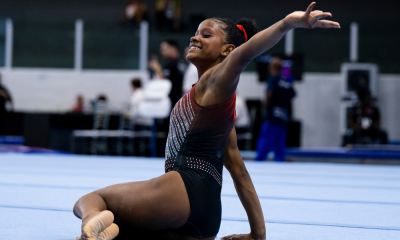 Julia Coutinho, do Flamengo, ganhou o solo no Brasileiro Juvenil de ginástica artística