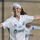 Ketlen comemora gol do Santos contra o Olimpia na Libertadores Feminina