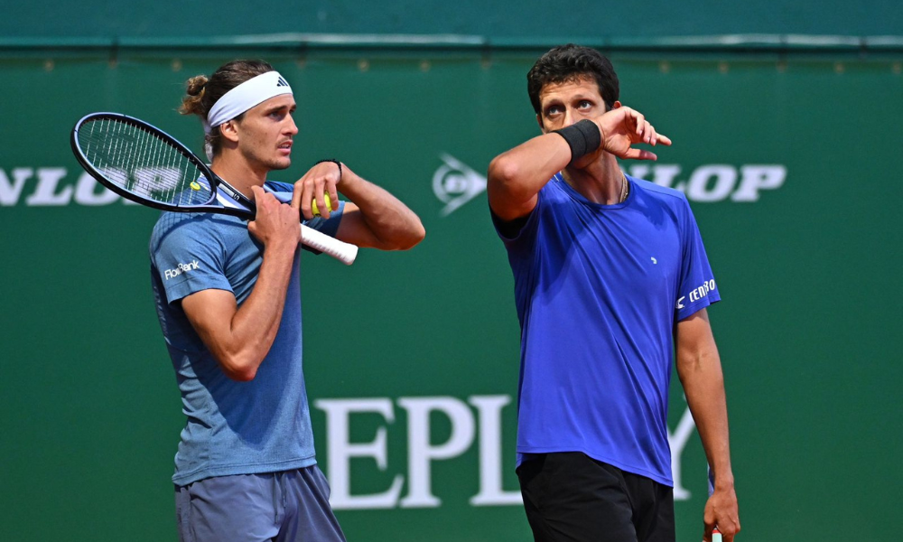 Marcelo Melo e Alexander Zverev no ATP Masters 1000 DE Paris