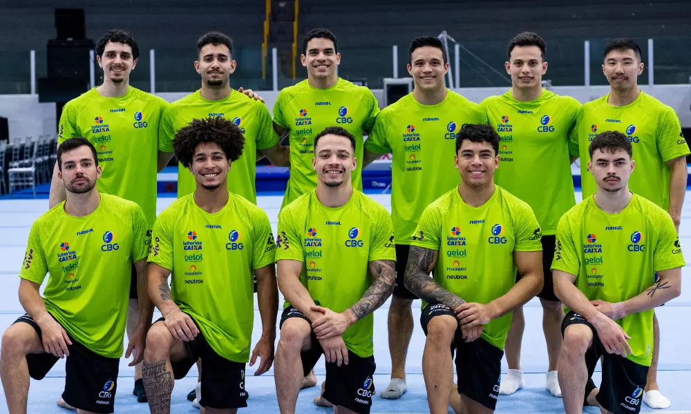 Equipe masculina do Brasil no Sul-Americano de ginástica artística