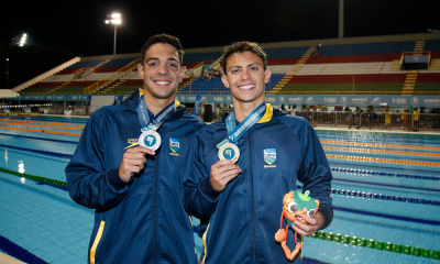 Pedro Farias e Thiago Ruffini no Sul-Americano de natação em Cali, na Colômbia