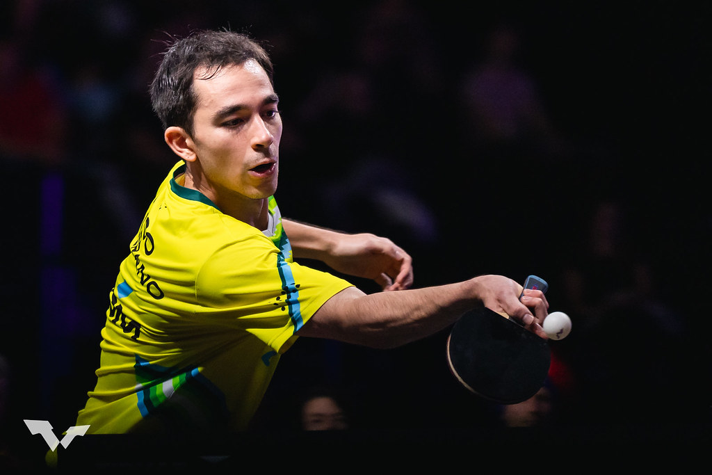 Hugo Calderano WTT Champions Frankfurt tênis de mesa