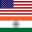 eua, usa, india, índia, flag