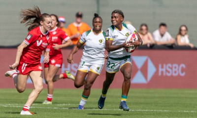 Yaras em ação na abertura da World Series de rugby sevens, em Dubai (Bruno Ruas/Brasil Rugby)