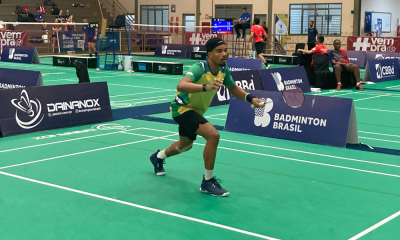 Donnians Oliveira, um dos favoritos ao título da Etapa de Palmas do Circuito Nacional de badminton (Victor Fardin/CBBd)