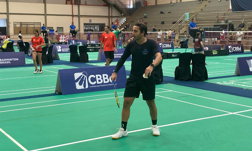 Gabriel Cury, classificado à semifinal da etapa de Palmas do Circuito Nacional de badminton (Victor Fardin/CBBd)