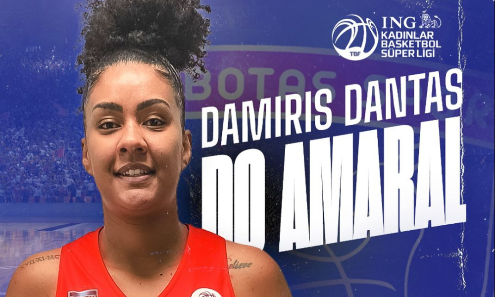 Damiris Dantas, destaque na Liga Turca Feminina de basquete (Reprodução/Instagram/@kadin_ligleri)