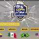 Países participantes da Copa Fundadores de lacrosse: Brasil, Colômbia, Estados Unidos e México (Reprodução/Instagram/@colombialax)