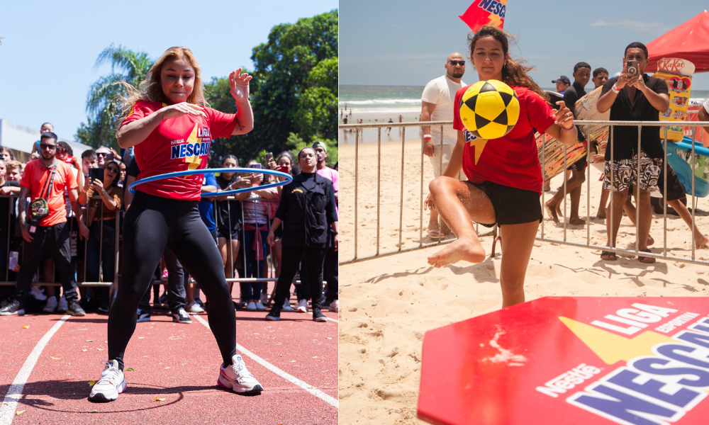 Flávia Saraiva e Sophia Medina na Liga Nescau