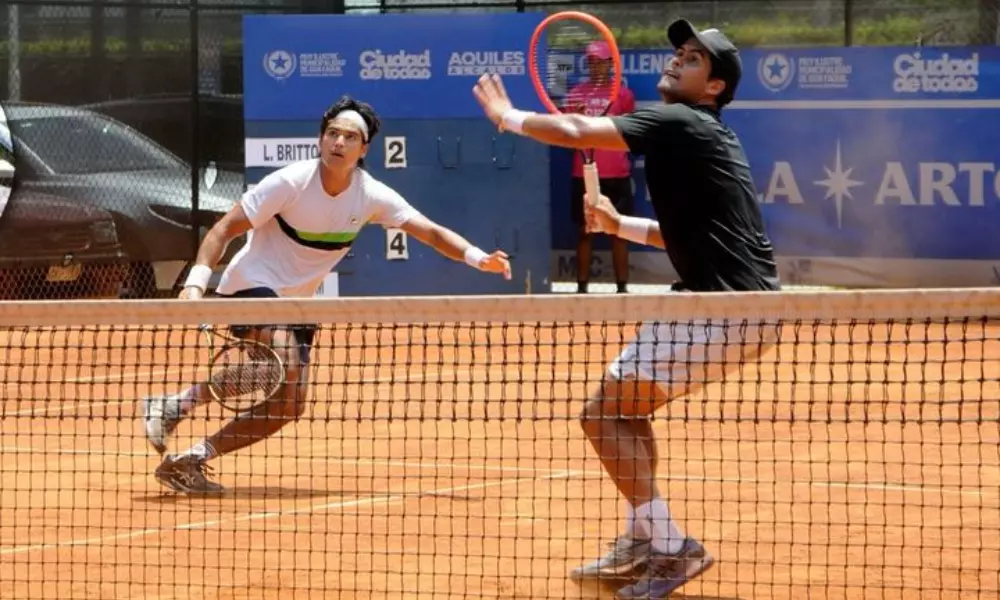 Luís Britto e Marcelo Zormann no Challenger de Guayaquil