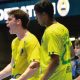 Brasil em quadra no Sul-Centro Americano Juvenil de handebol uruguai (Foto: Carlos Montealto/Handball SCA)