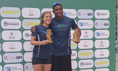 Luana Lira e Luis Felipe Moura ganham terceiro ouro na Taça Brasil