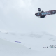 Augustinho Teixeira em treino de snowboard halfpipe em Saas Fee na Suíça