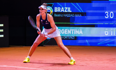 Bia Haddad Maia em jogo da Billie Jean King Cup