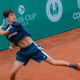 Leonardo França em jogo da Copa Davis Junior