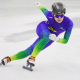 Lucas Koo na etapa de Bormio da Copa do Mundo Júnior de short track