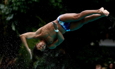 Miguel Cardoso no Mundial Júnior de Saltos Ornamentais