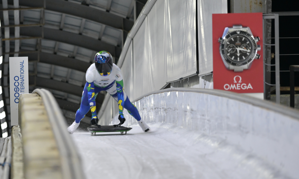 Nicole Silveira na Copa do Mundo de Skeleton em Pyeongchang