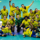 Jogadoras do Brasil comemoram título do Sul-Centro Americano de handebol feminino