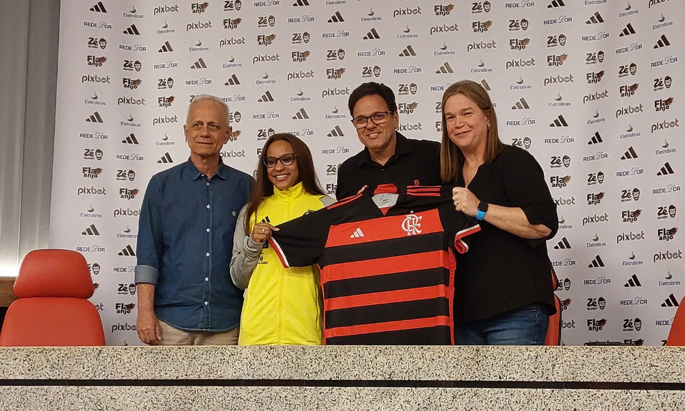 Rebeca Andrade, ginasta e atleta do Flamengo