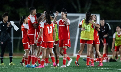 Jogadoras do Internacional, que venceu o Botafogo pela Copinha