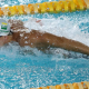 Gabriel Bandeira durante a prova dos 100m borboleta no Campeonato Brasileiro Loterias Caixa de natação | Foto: Gaspar Nóbrega/CPB