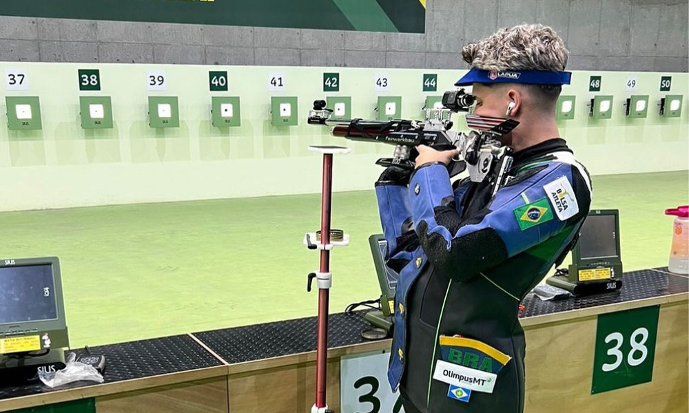 João Vitor Freitas, grande campeão da carabina de ar masculina na Final do Brasileiro (Reprodução/Instagram/@atleta_joaovitorb)