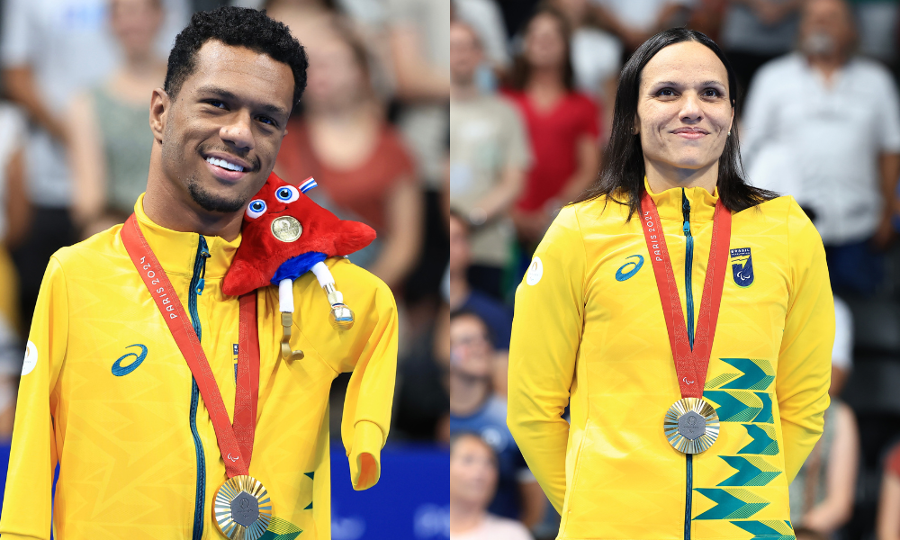 Gabriel Araújo e Carol Santiago, vencedores da categoria Melhor Atleta no Prêmio Paralímpicos (Fotos: Marcello Zambrana/CPB)