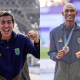 Caio Bonfim e Alison dos Santos, medalhistas olímpicos brasileiros no atletismo em Paris-2024 (Fotos: Alexandre Loureiro/COB e Gaspar Nóbrega/COB)