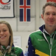 Fabiana Campos e Felipe Pires, dupla mista do curling