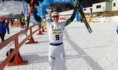 Bruna Moura disputa prova de esqui cross-country na Itália