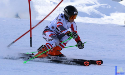 Christoph Brandtner em prova de esqui alpino na Áustria