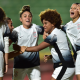 Jogadoras do Corinthians comemoram gol na Copinha Feminina