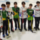 Equipes de Brasil e Coreia do Sul no Mundial Júnior de curling