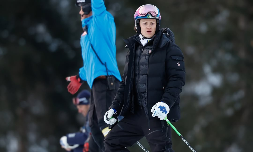 Lucas Pinheiro Braathen em Alta Badia na Copa do Mundo de esqui alpino