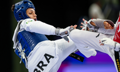 Maria Clara Pacheco no Grand Slam Challenge de taekwondo