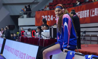 Kamilla Cardoso em partida do Campeonato Chinês (Reprodução/Instagram/@kamilla_cardoso)