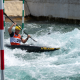 Ana Sátila em prova do Rio Open de canoagem slalom