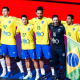 Equipe do Brasil, comandada por Marcus Tatá, no Mundial de handebol masculino