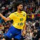 Bryan Monte no jogo entre Brasil e Noruega no Mundial de handebol masculino