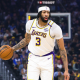 Anthony Davis no jogo entre Los Angeles Lakers e Golden State Warriors na NBA