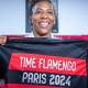 Rafaela Silva com camiseta do Flamengo